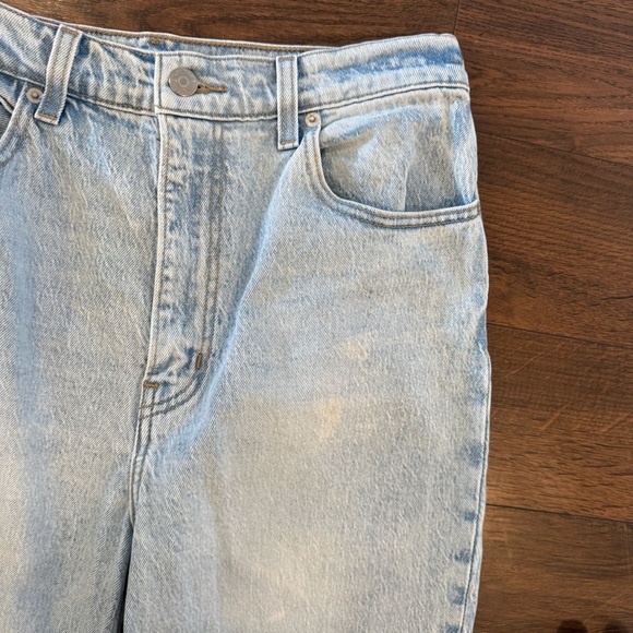 Levi's Premium 70s High Slim Straight Light Wash Slit Ankle Size 29 X 31 Denim - Picture 4 of 15